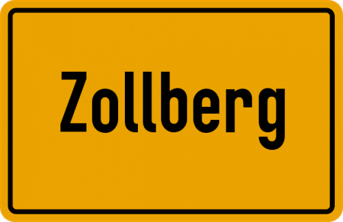 Ortsschild Zollberg