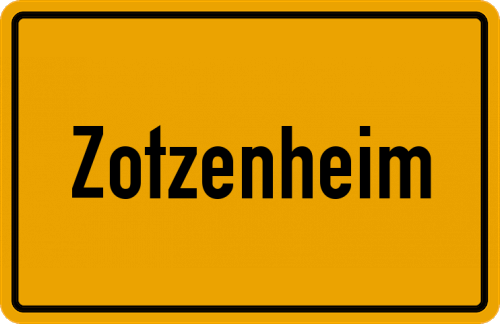 Ortsschild Zotzenheim
