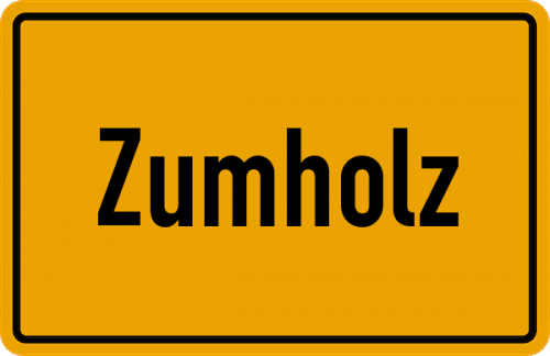 Ortsschild Zumholz