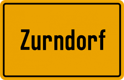 Ortsschild Zurndorf
