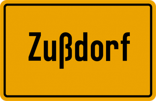 Ortsschild Zußdorf