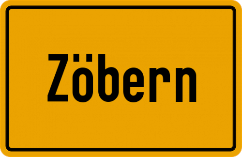 Ortsschild Zöbern