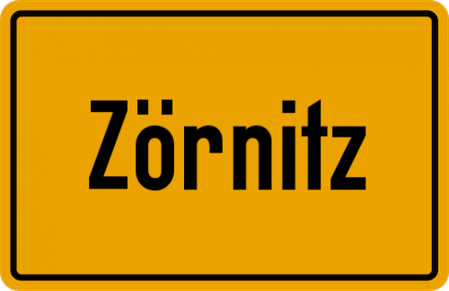 Ortsschild Zörnitz