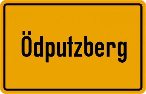 Ortsschild Ödputzberg