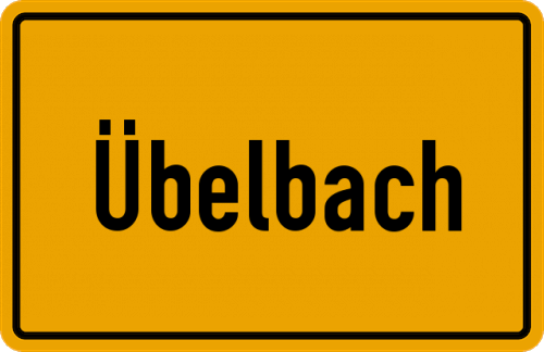 Ortsschild Übelbach