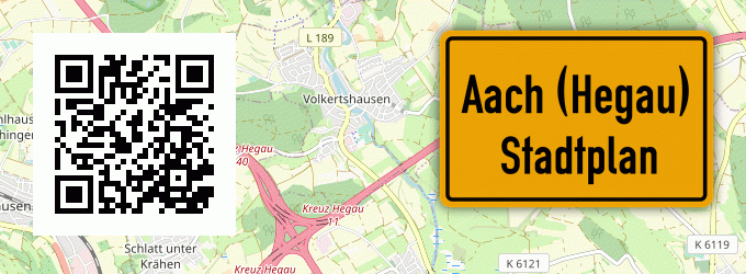 Stadtplan Aach (Hegau)