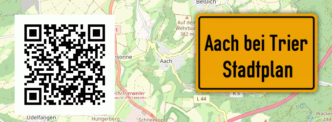 Stadtplan Aach bei Trier