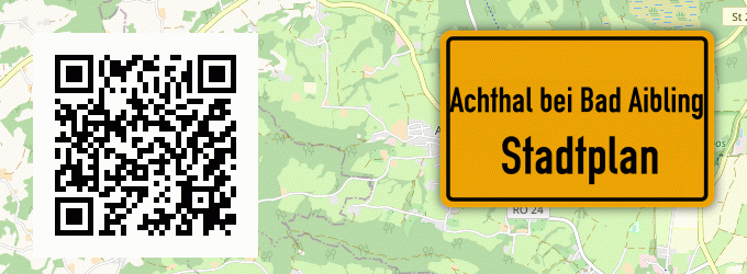 Stadtplan Achthal bei Bad Aibling