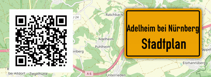 Stadtplan Adelheim bei Nürnberg