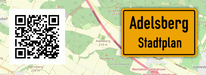 Stadtplan Adelsberg, Unterfranken