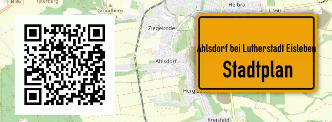 Stadtplan Ahlsdorf bei Lutherstadt Eisleben