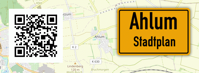 Stadtplan Ahlum, Niedersachsen