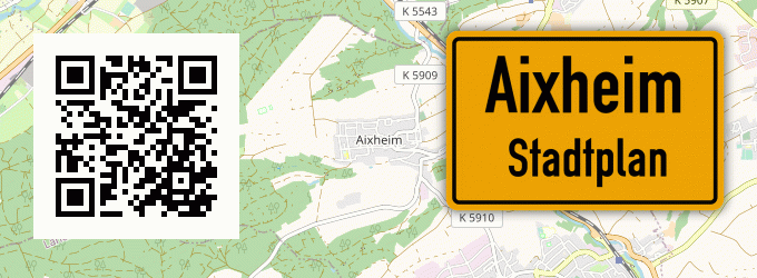 Stadtplan Aixheim