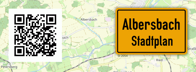 Stadtplan Albersbach, Odenwald