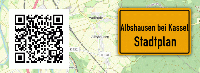 Stadtplan Albshausen bei Kassel