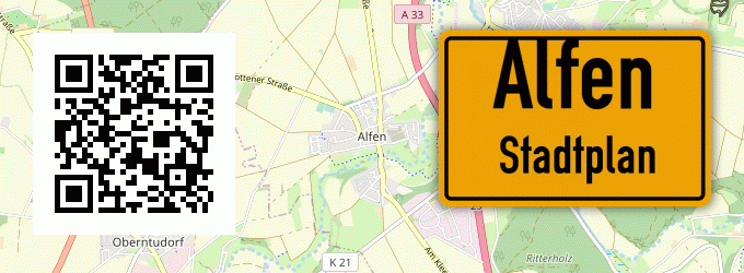 Stadtplan Alfen