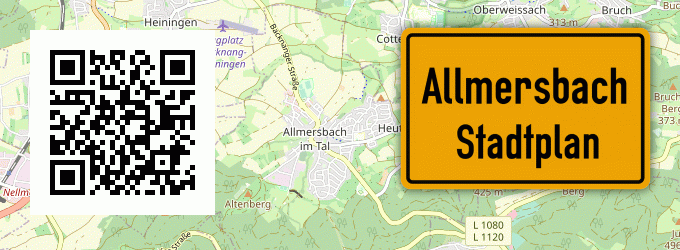 Stadtplan Allmersbach