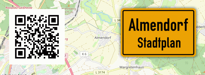 Stadtplan Almendorf