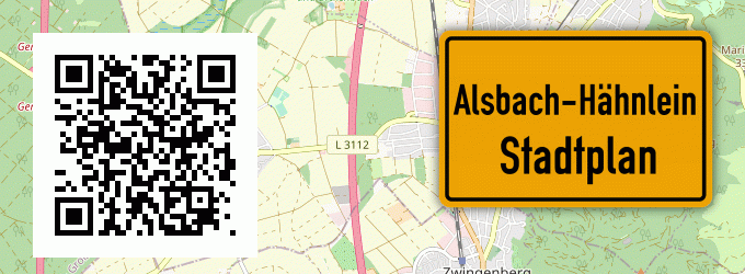 Stadtplan Alsbach-Hähnlein