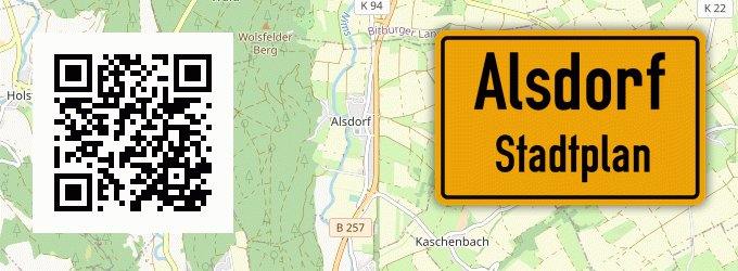 Stadtplan Alsdorf, Eifel