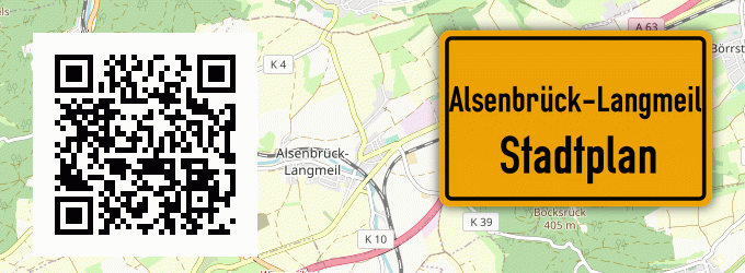Stadtplan Alsenbrück-Langmeil
