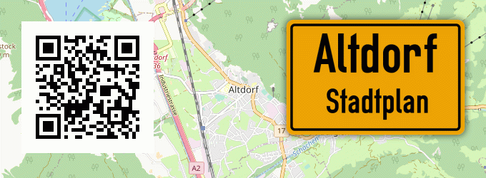 Stadtplan Altdorf, Oberbayern