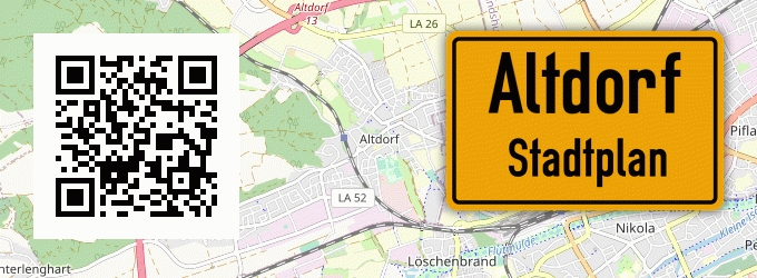 Stadtplan Altdorf, Pfalz