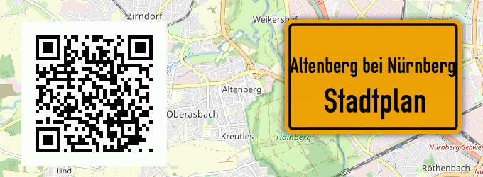 Stadtplan Altenberg bei Nürnberg