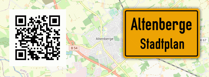 Stadtplan Altenberge, Westfalen