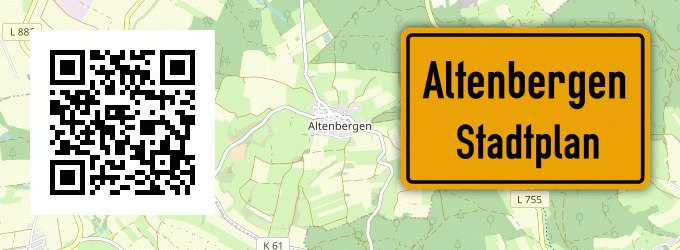 Stadtplan Altenbergen, Kreis Höxter