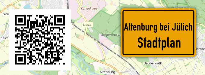 Stadtplan Altenburg bei Jülich