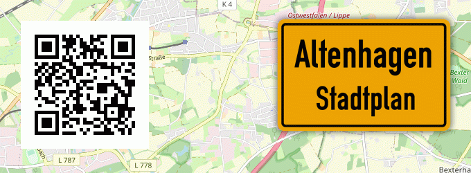 Stadtplan Altenhagen, Kreis Grafschaft Schaumburg