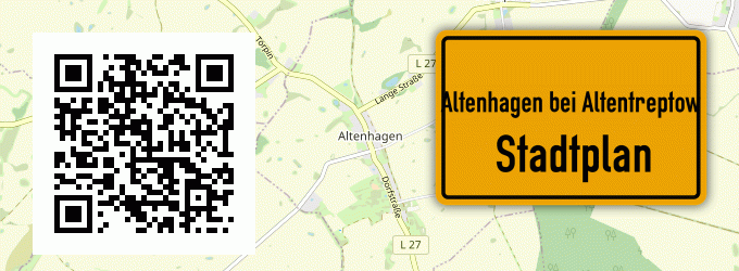 Stadtplan Altenhagen bei Altentreptow