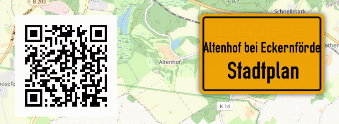 Stadtplan Altenhof bei Eckernförde