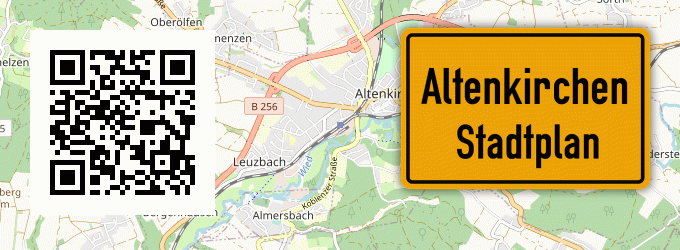 Stadtplan Altenkirchen, Kreis Wetzlar