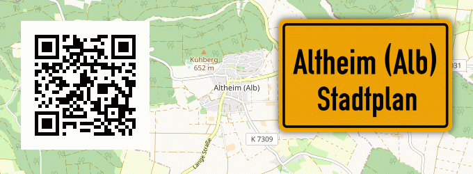 Stadtplan Altheim (Alb)