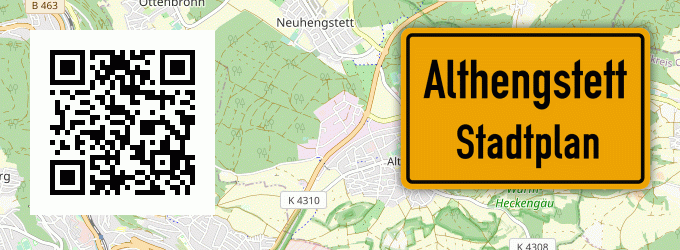 Stadtplan Althengstett