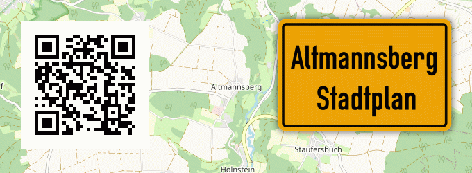 Stadtplan Altmannsberg, Oberpfalz