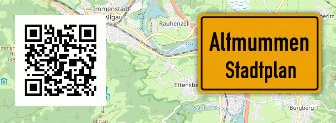 Stadtplan Altmummen, Allgäu