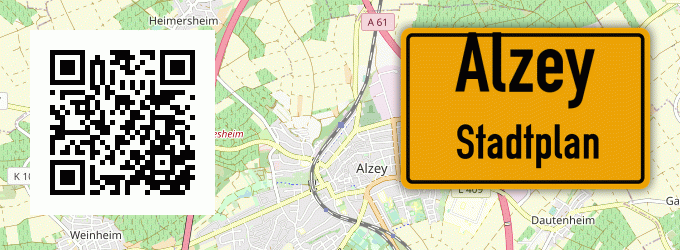 Stadtplan Alzey