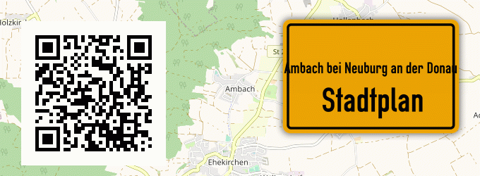 Stadtplan Ambach bei Neuburg an der Donau