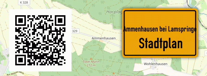 Stadtplan Ammenhausen bei Lamspringe