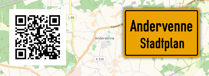 Stadtplan Andervenne
