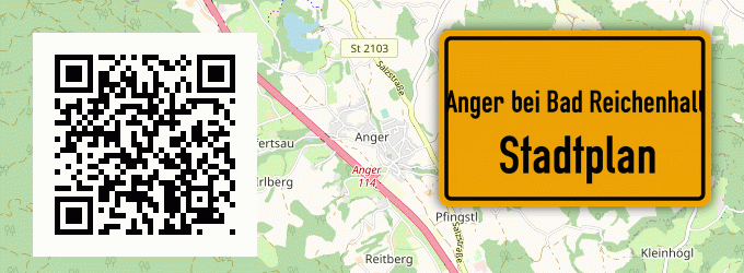 Stadtplan Anger bei Bad Reichenhall