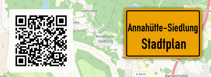 Stadtplan Annahütte-Siedlung