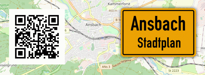 Stadtplan Ansbach