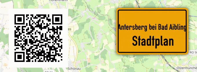 Stadtplan Antersberg bei Bad Aibling