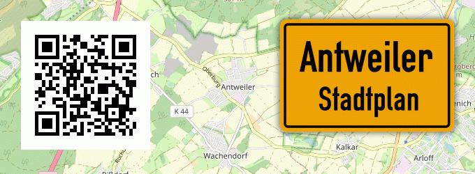 Stadtplan Antweiler, Kreis Euskirchen