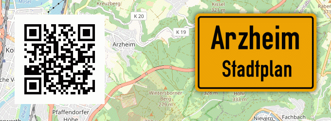 Stadtplan Arzheim, Pfalz