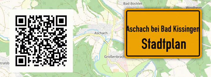 Stadtplan Aschach bei Bad Kissingen